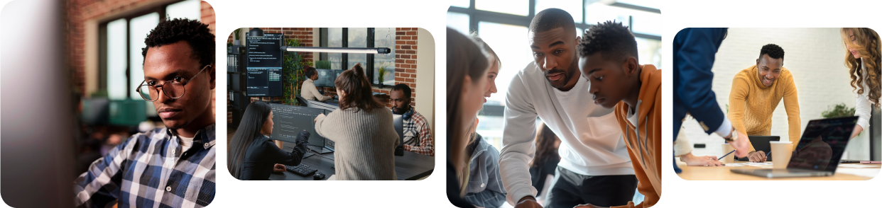 Large screen - person working